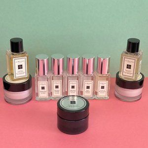 10 Pcs Jo Malone Lot 5 Scents 9ml/.3 fl oz Mini Spray Body Cream Body Wash